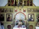St.Sergii chapel inside in Churaevka (USA)
